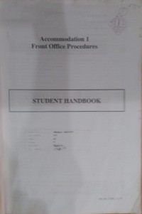 Accomodation 1 Front Office Procedures