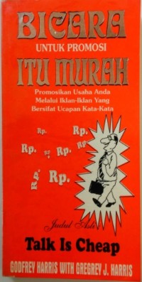 Image of Bicara Untuk Promosi Itu Murah / Godfrey Harris