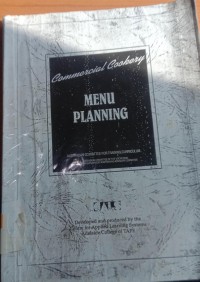 Commercial Coobery Menu Planning