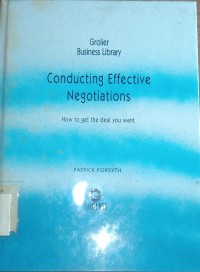 Conducting Effective Negotatins