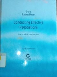 Conducting Effective Negotiations