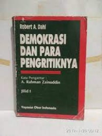 Image of Demokrasi dan para pengkritiknya: Jilid I-II