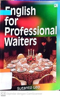 Image of English For Profesional Waiters / Sutanto Leo