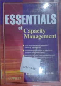 Image of Essentials Of Capacity Management / Reginald Tomas Yu-Lee