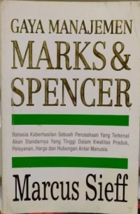 Gaya Manajemen Marks & Spencer / Marcus Sieff