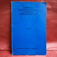 Image of Himpunan Peraturan Daerah diBidang Kepariwisataan