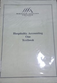 Hospitality Accounting One Textbook