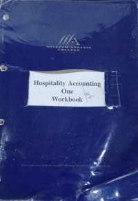 Image of Hospitality Accounting one workbook