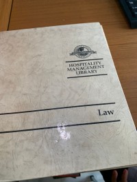 Image of Hospitality Management Libraray
