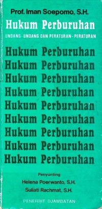 Image of Hukum Perburuhan/Supomo Iman,SH