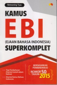 Image of Kamus EBI : (Ejaan bahasa indonesa) Superkomplet