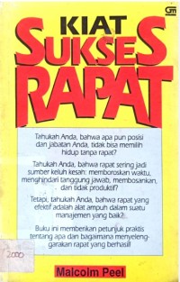 Image of Kiat Sukses Rapat / Malcolm Peel