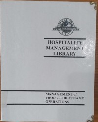 Image of Management of Food and Beverage Operations / Jack D. Ninemeier