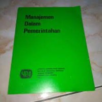 Manajemen dalam Pemerintahan