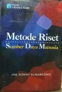 Image of Metode Riset Sumber Daya Manusia / HM. Sonny Sumarsono