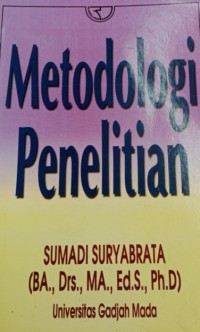Image of Metodologi Penelitian / Sumadi Suryabrata