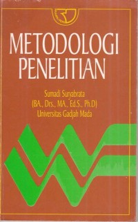 Image of Metodologi Penelitian / Sumadi Suryabrata