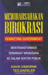 Image of Mewirausahakan Birokrasi / David Osborne