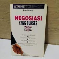 Image of NEGOSIASI YANG SUKSES DALAM SEPEKAN / Peter Fleming