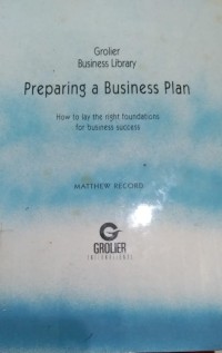 Preparing a business plan