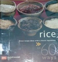 Image of Rice : Great Recipe Ideas With A Classic Ingredient / Agnes Lim