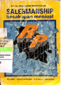 Image of Salesmanship : Kecakapan Menjual / Widjajono Moestadjab
