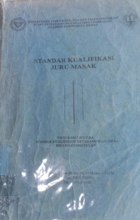 Standar Kualifikasi Juru Masak