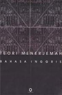 Image of Teori Menerjemah Bahasa Inggris / Rudolf Nababan