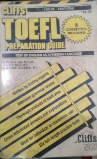 Image of Test of english as a fpreogn language preparation guide
