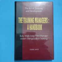 The Training Managers A Handbook