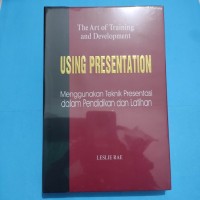 Image of Using Presentation : In Training and Development