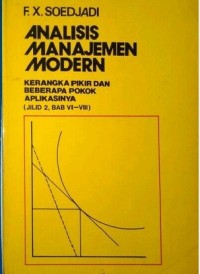 Image of Analisis Manajemen Modern Jilid 2