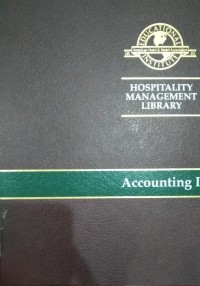 Image of Hospitality Management library : Accounting I