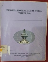 Image of Informasi Operasional Hotel Tahun 1990