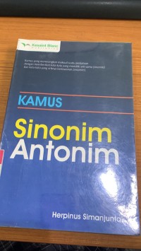 Image of Kamus Sinonim Antonim / Herpinus Simanjuntak