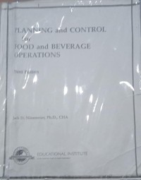Image of Planning and Control for/Food and Beverage Operations
