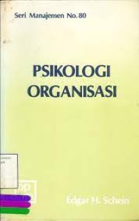 Image of Psikologi Organisasi / Edgar H. Schein